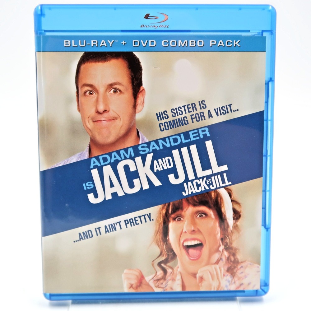 Jack and Jill Blu-ray DVD Combo Pack Adam Sandler Katie Holmes 2012 Movie